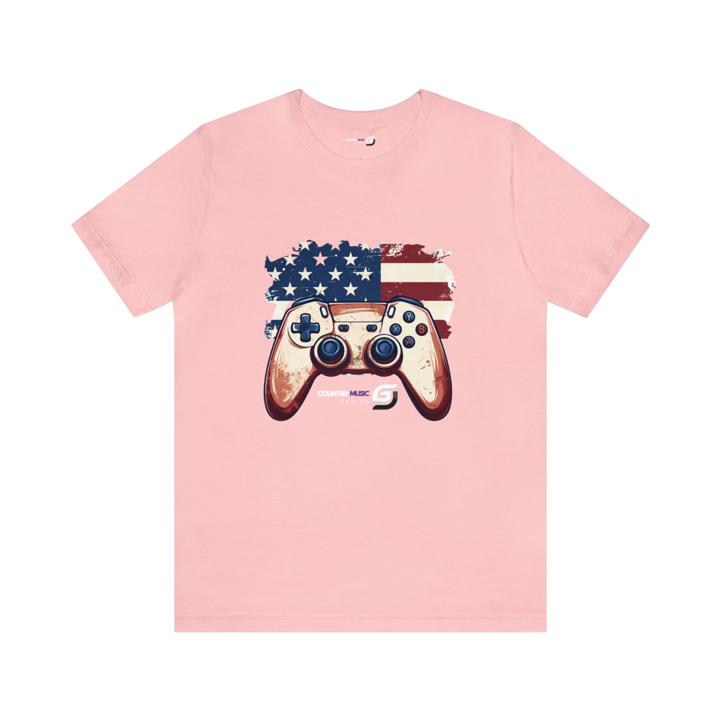 USA Flag/Controller - Unisex T-Shirt