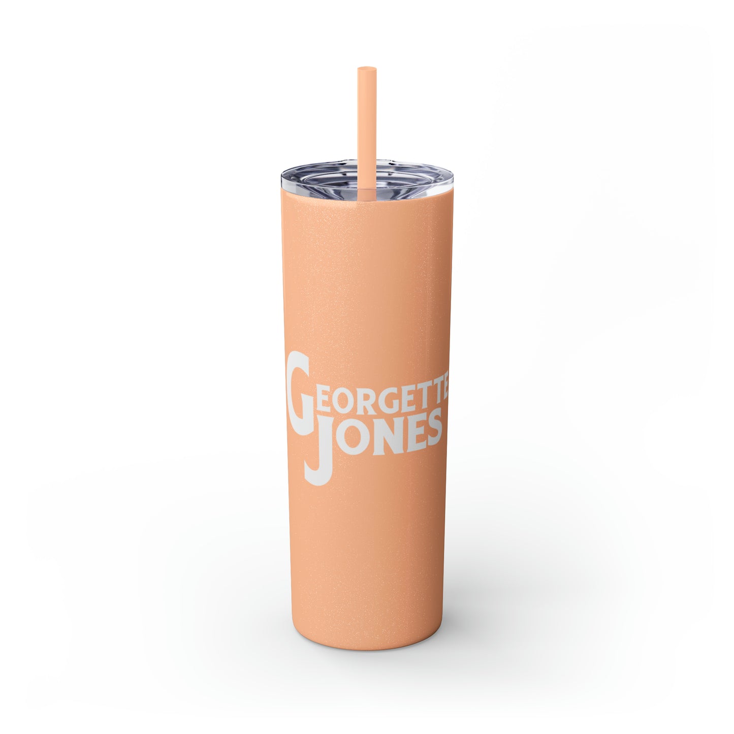 Georgette Jones Skinny Tumbler with Straw, 20oz