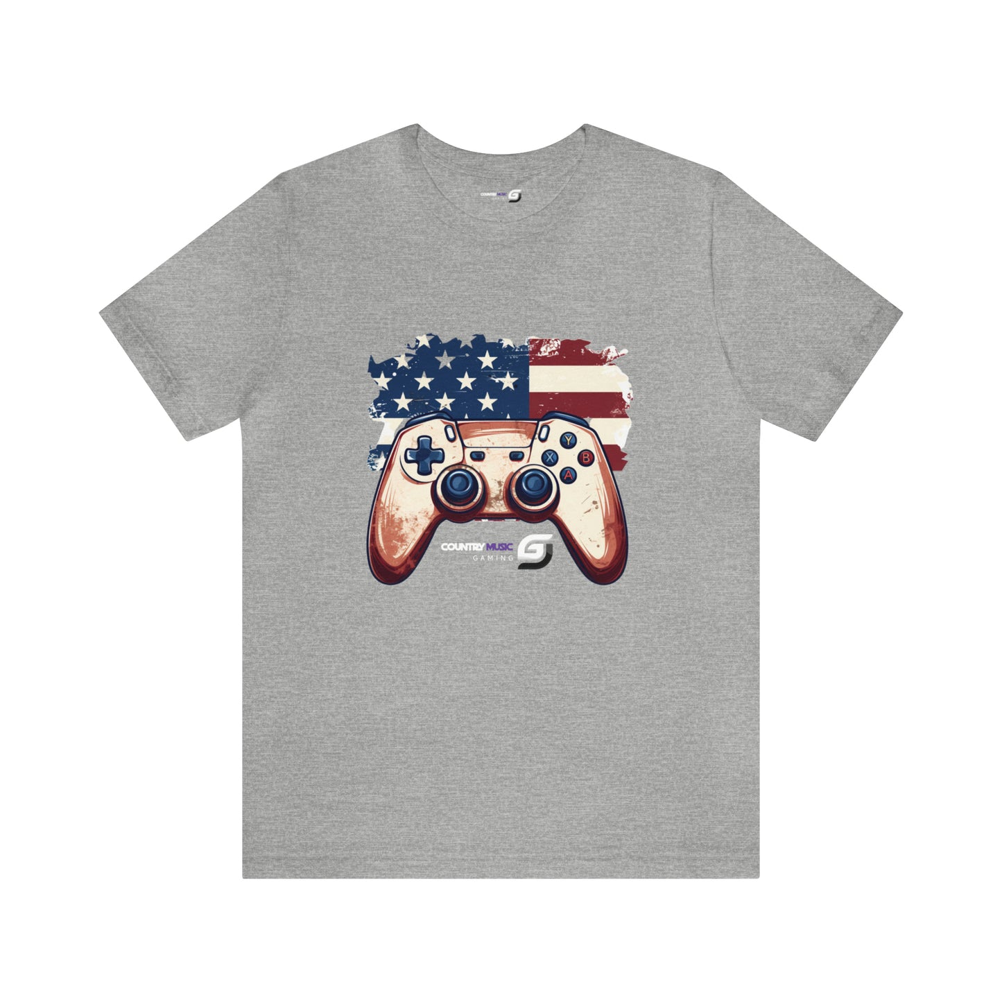 USA Flag/Controller - Unisex T-Shirt