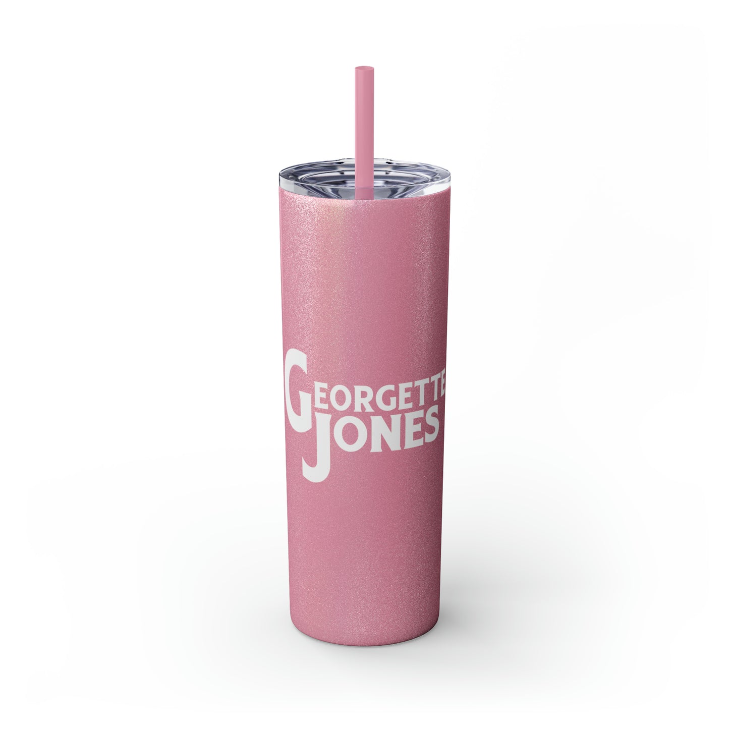 Georgette Jones Skinny Tumbler with Straw, 20oz