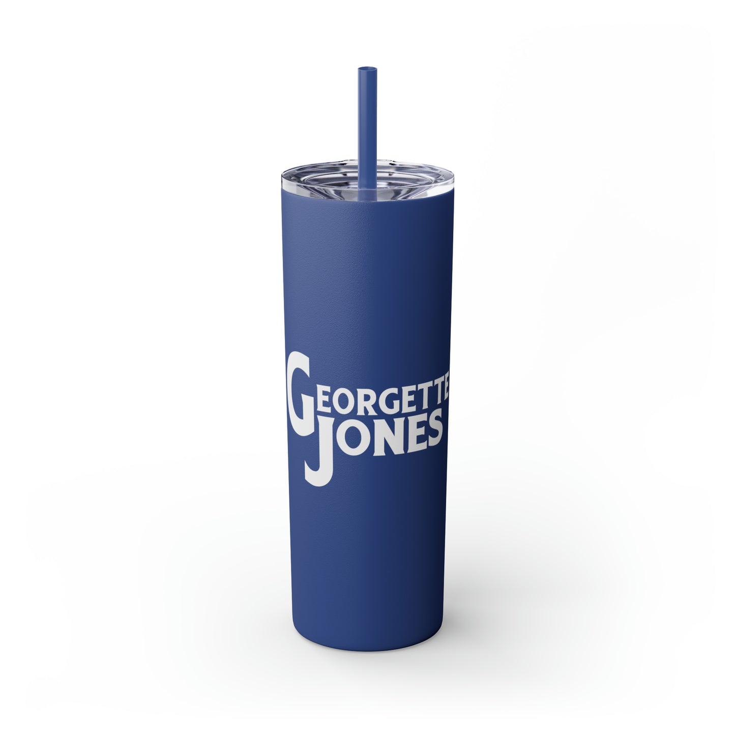Georgette Jones Skinny Tumbler with Straw, 20oz