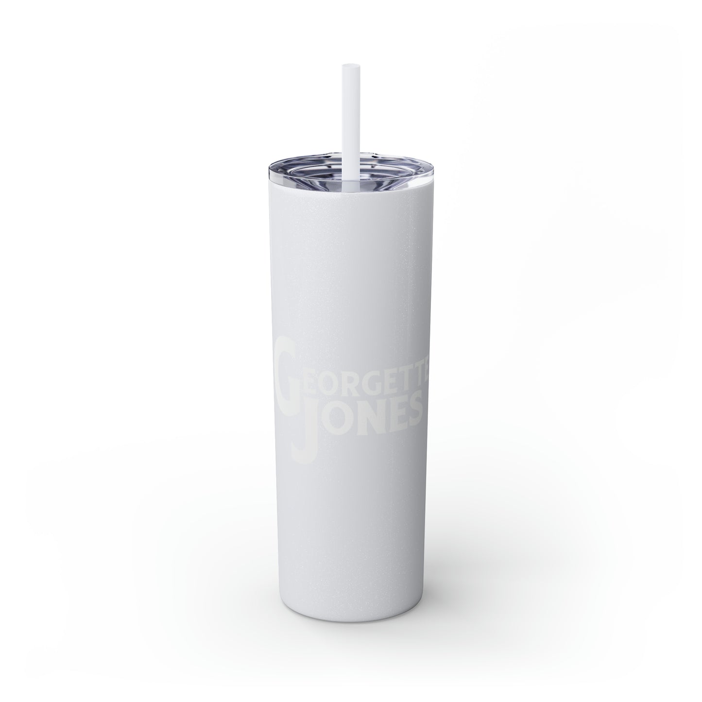 Georgette Jones Skinny Tumbler with Straw, 20oz