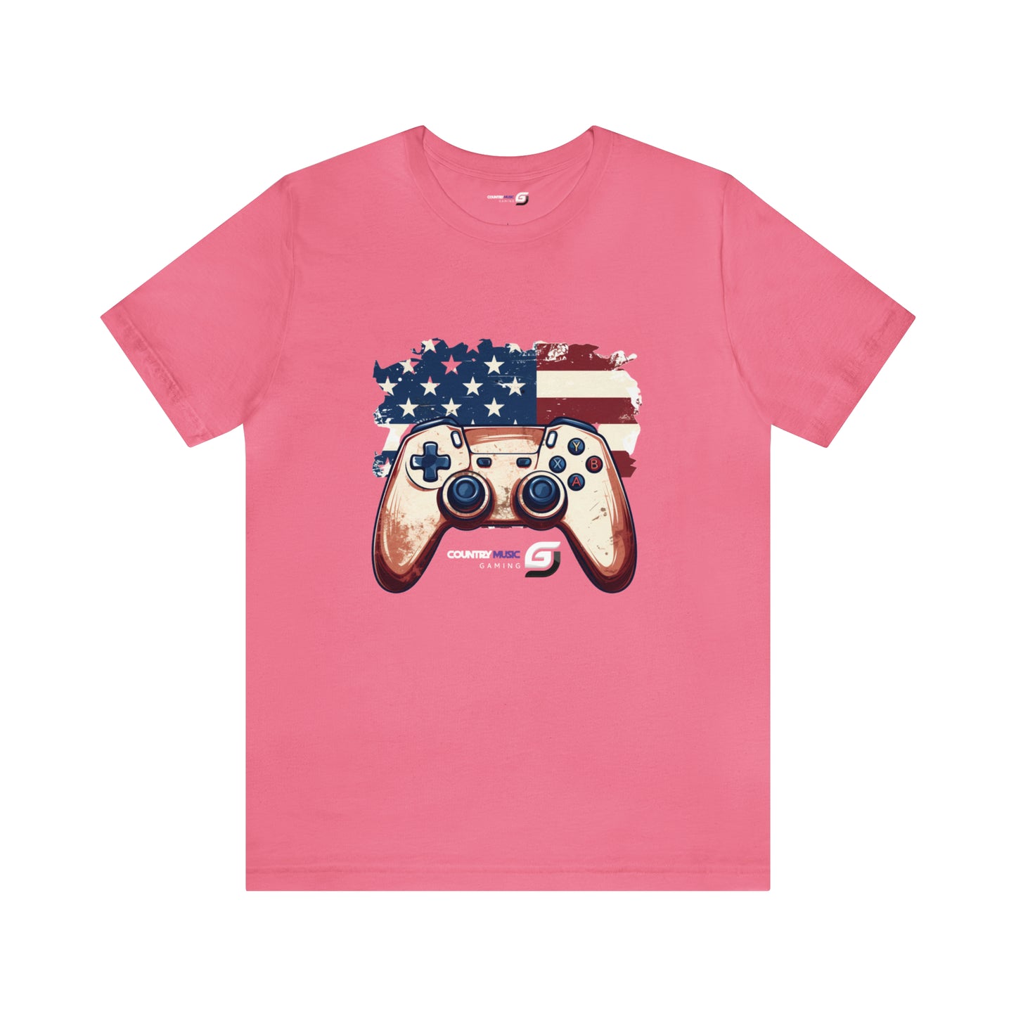 USA Flag/Controller - Unisex T-Shirt