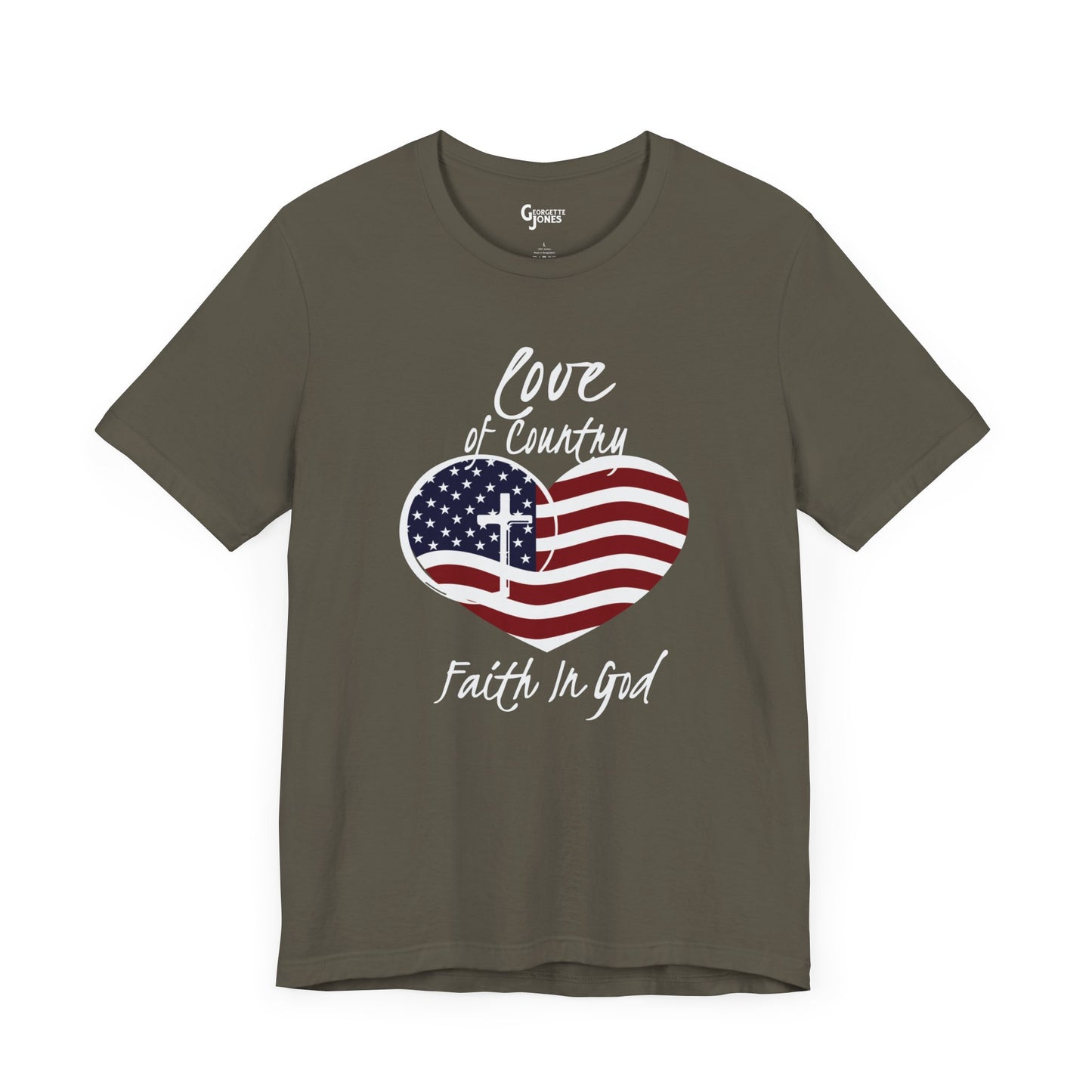 Love in Country, Faith in God - Unisex T-Shirt