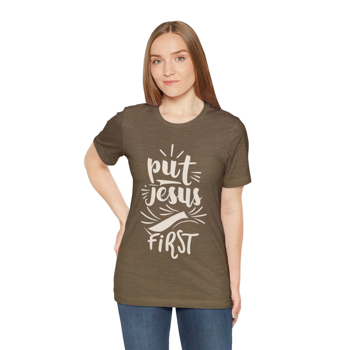 Put Jesus First v4 - Unisex T-Shirt