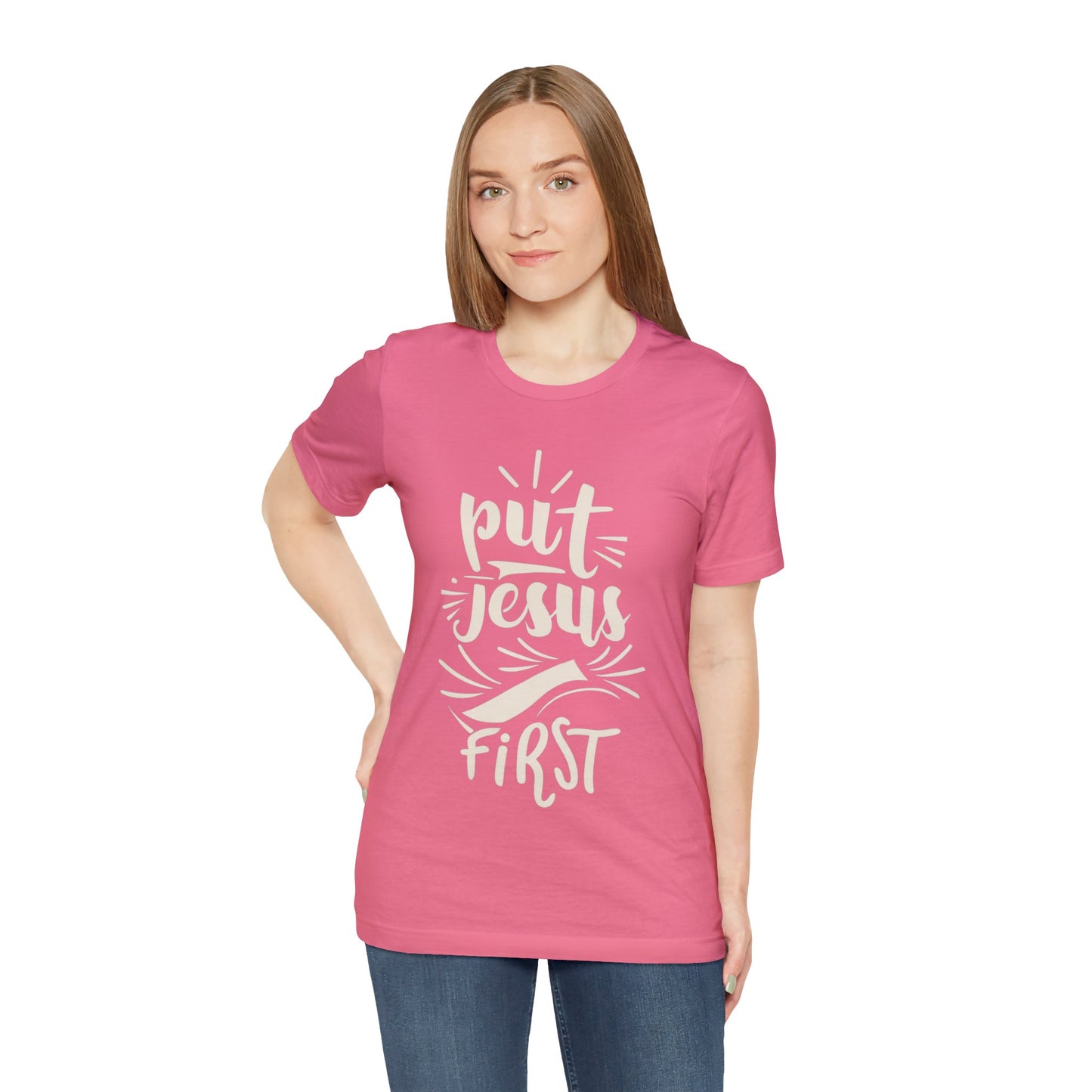 Put Jesus First v4 - Unisex T-Shirt