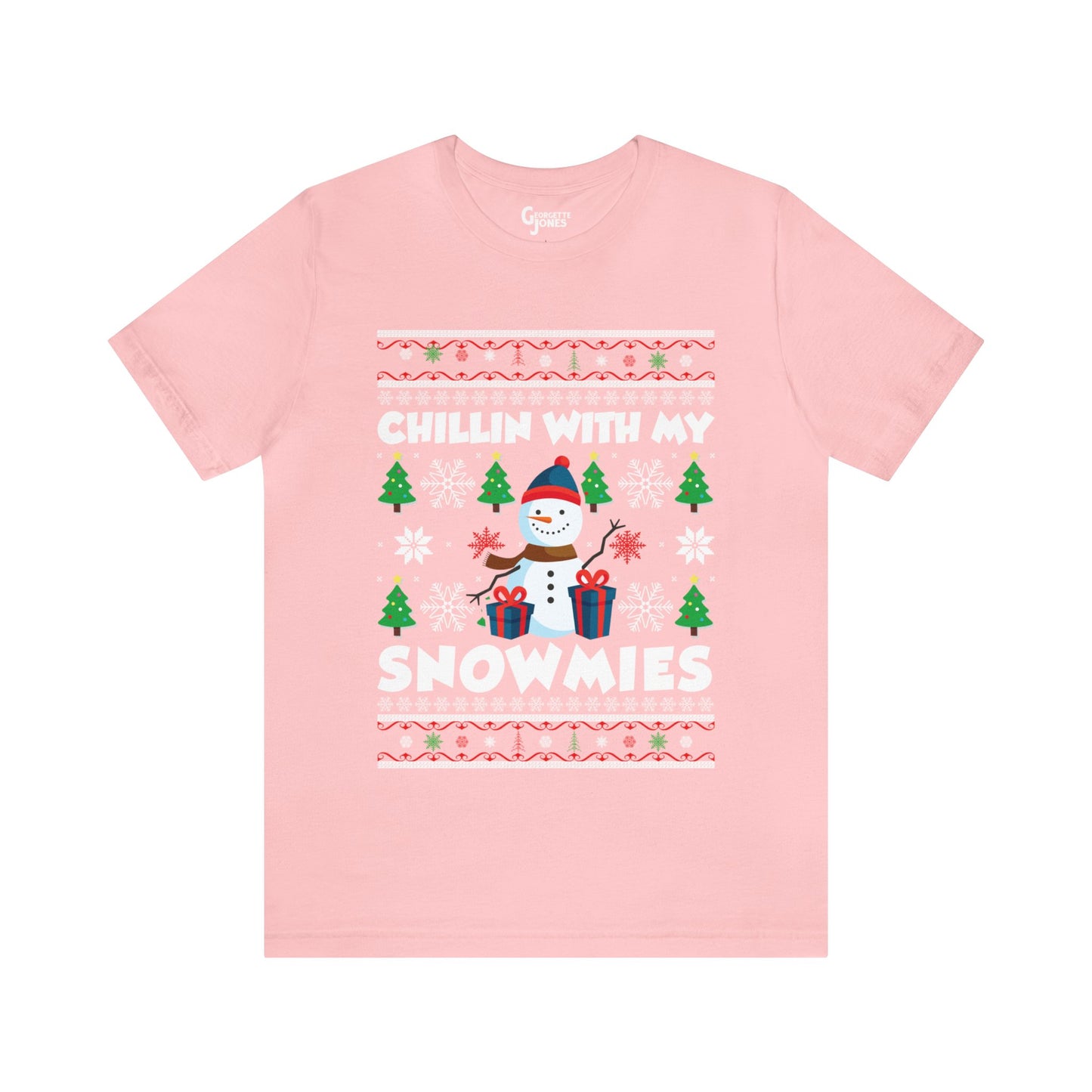 Chilling With The Snowmies Unisex Ugly Christmas T-shirt!