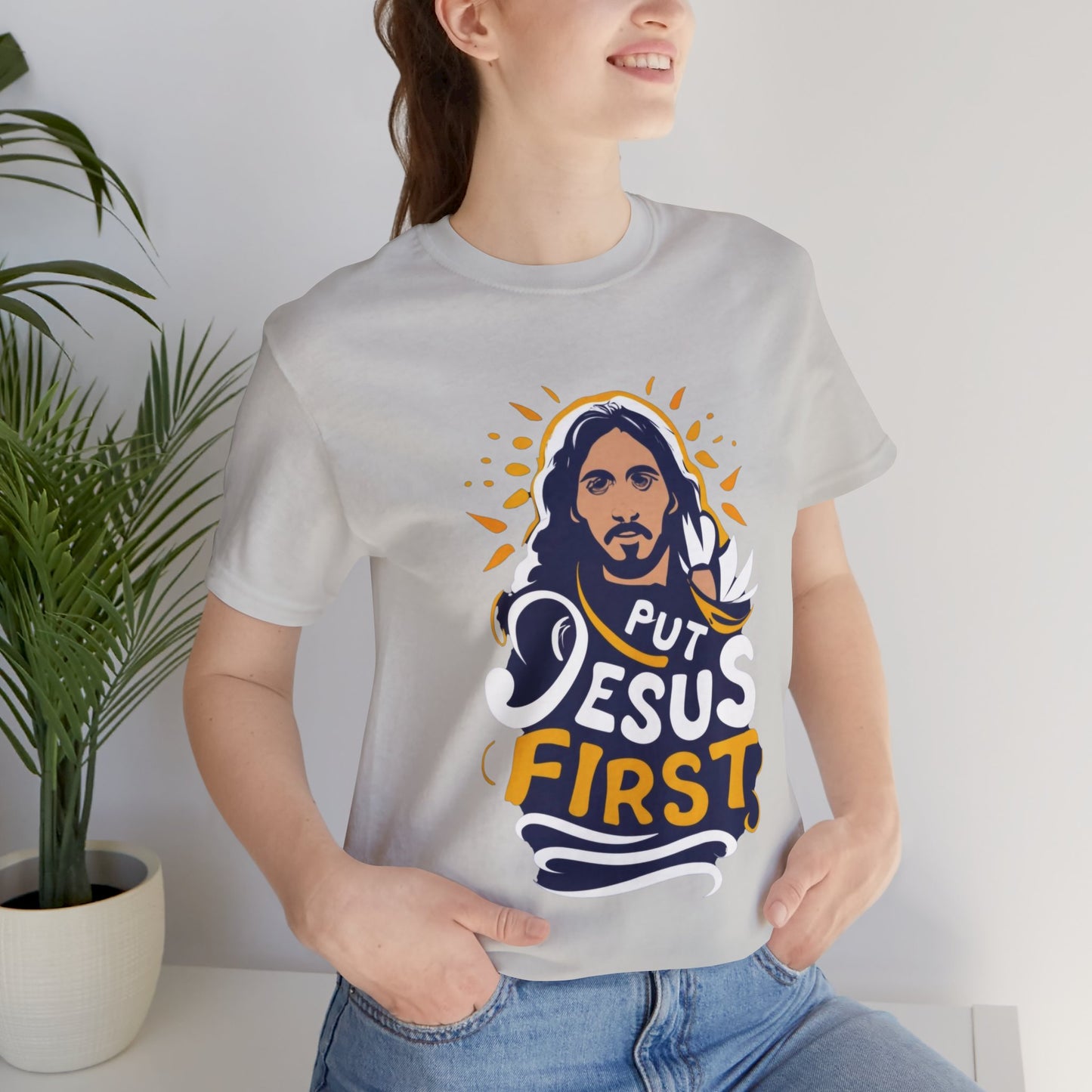 Put Jesus First v3 - Unisex T-shirt