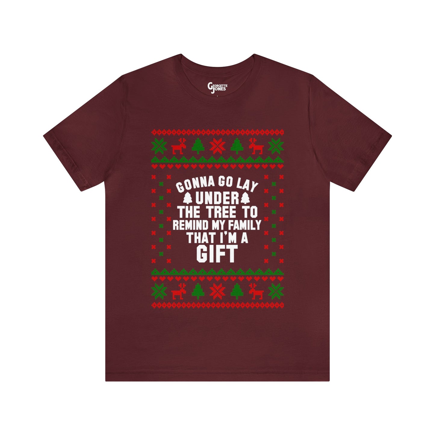 Gift Under The Tree Ugly Christmas Unisex T-shirt