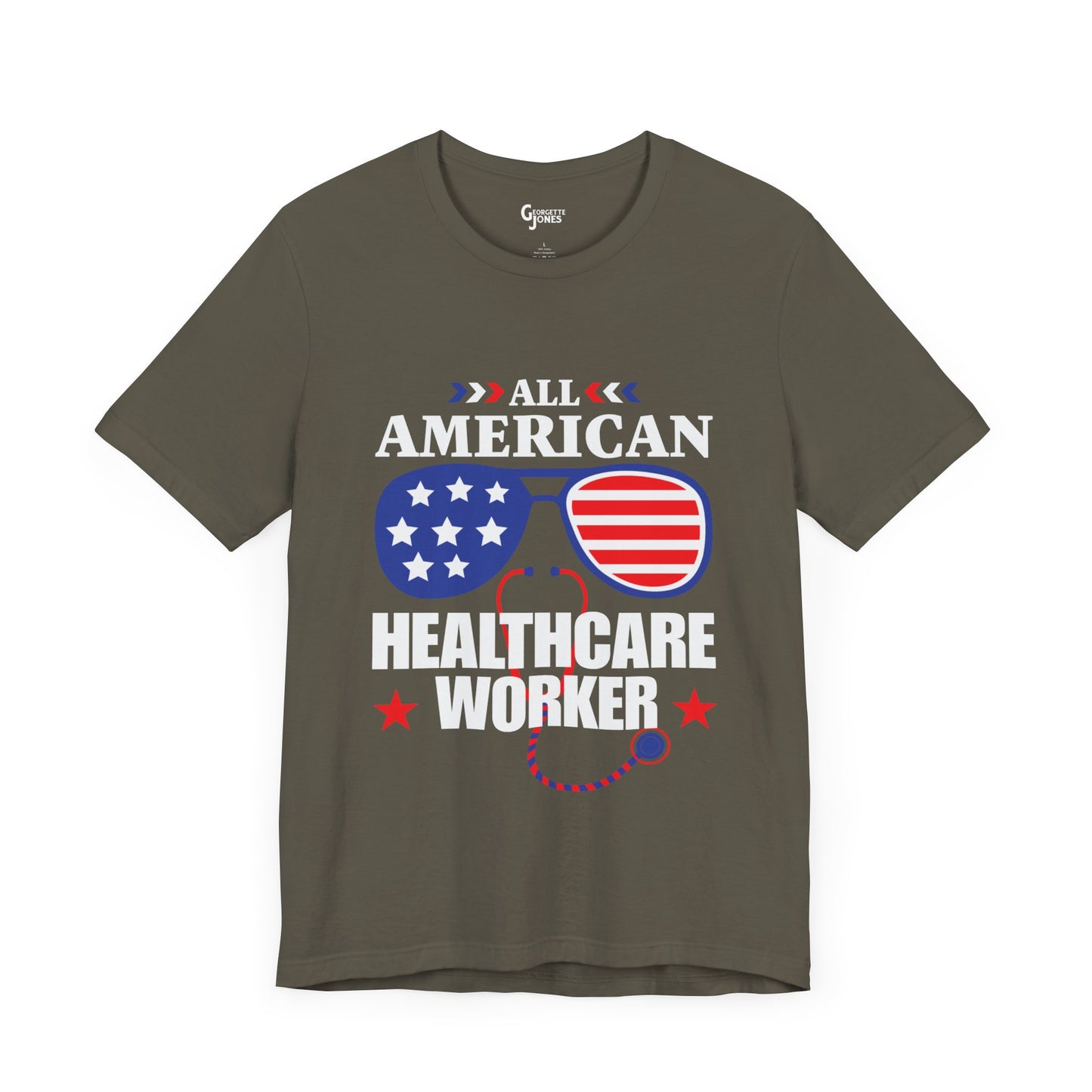 All American Healthcare Worker - Unisex T-Shirt